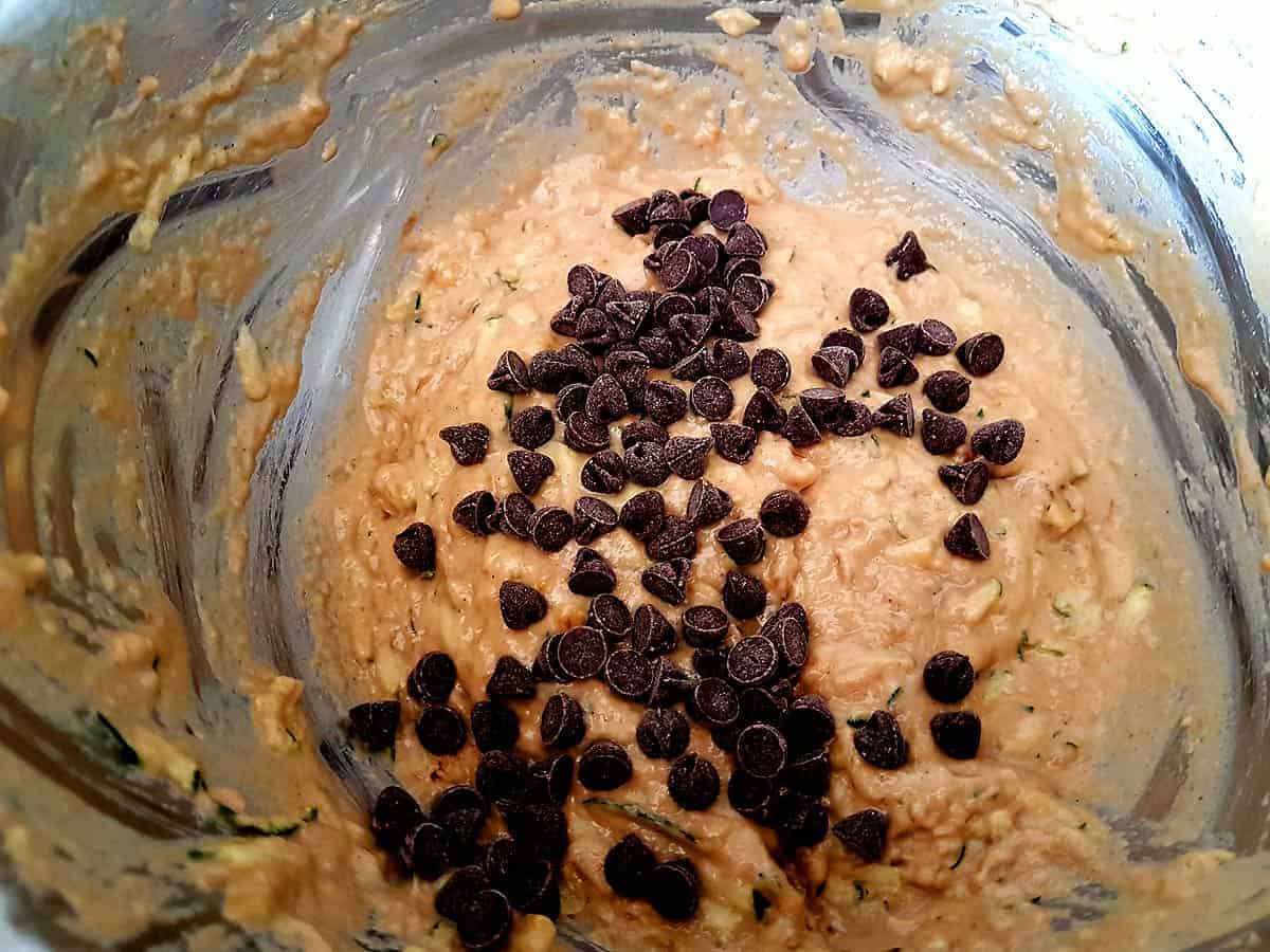 Add chocolate chips