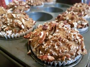 Apple Flax Muffins Ready