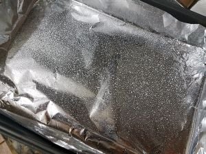 Line Pan With Foil And Grease It Lightly