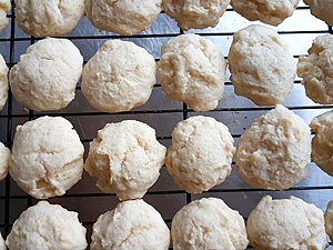 Ricotta Cheese Cookies Freshly Baked.