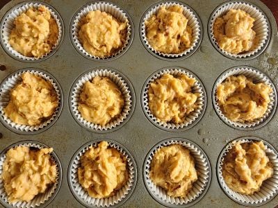 Fill Muffin Tin With Batter