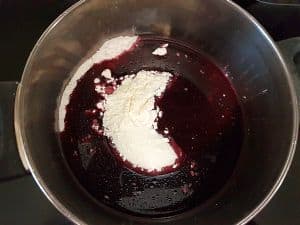 In pan, mix ingredients for cherry filling