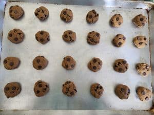 Scoop Out Dough And Stud In Some Chocolate Chips