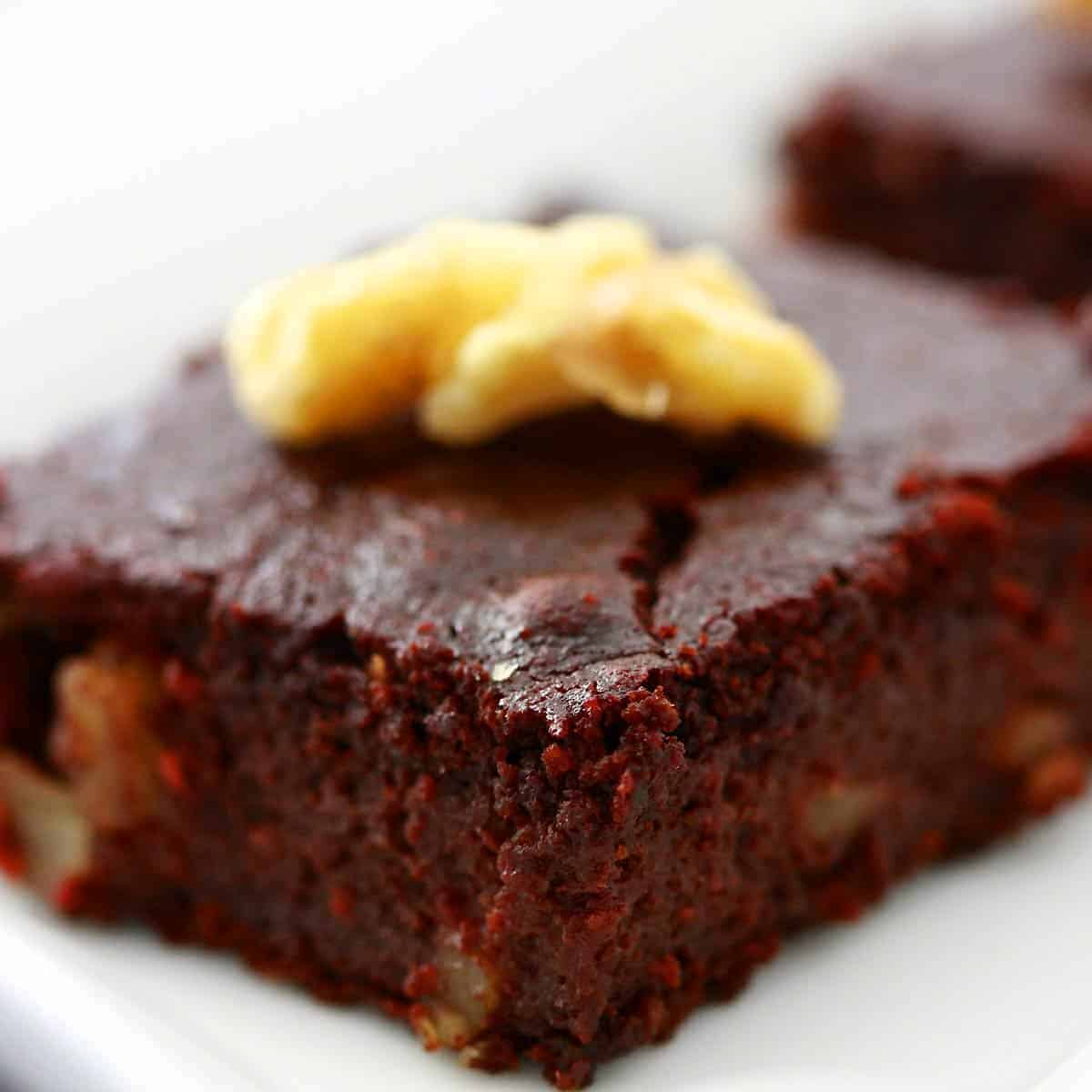 Eggless Beet Brownies