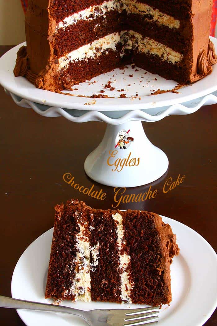 Eggless Chocolate Ganache Cake