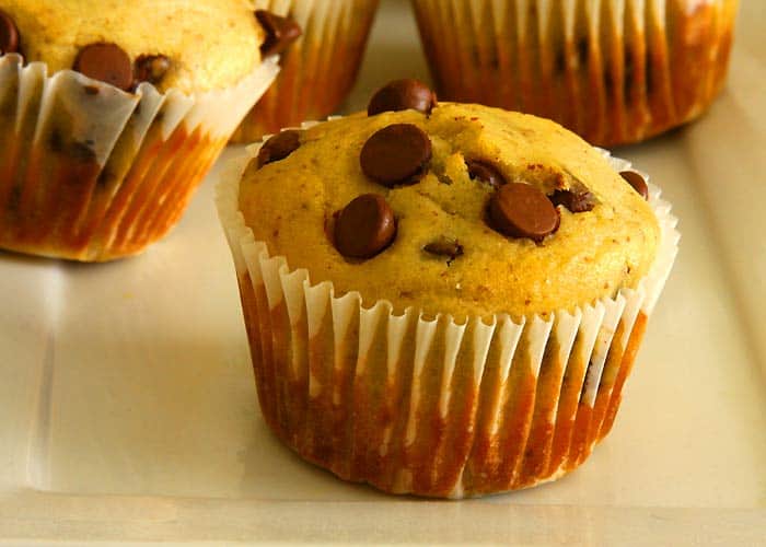 Greek Yogurt Chocolate Chip Muffins