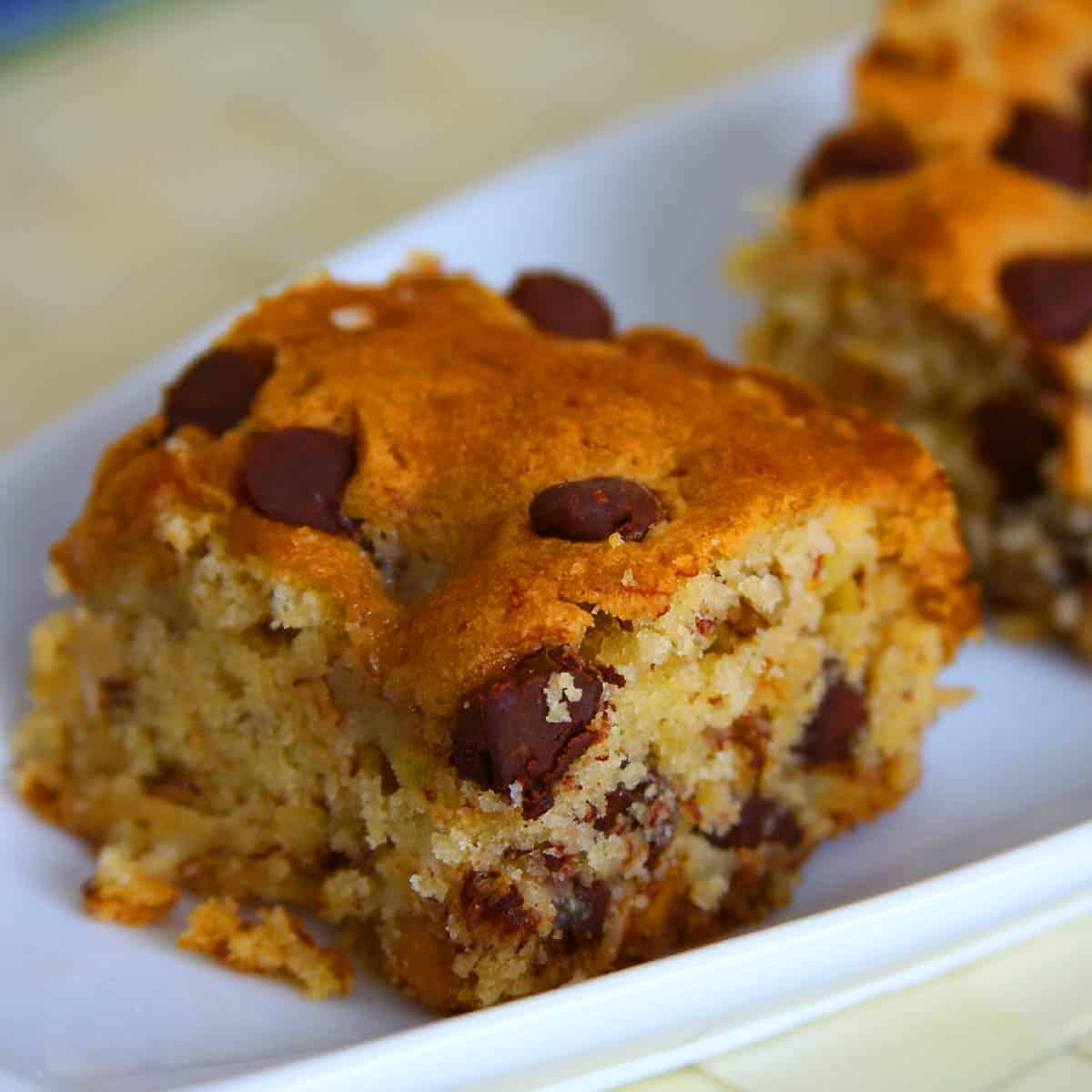 Eggless Monkey Banana Blondies