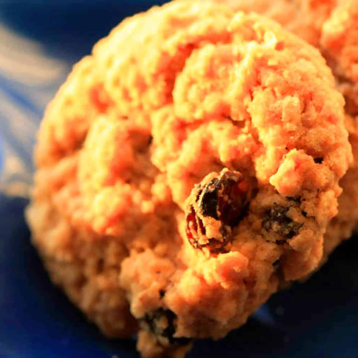 Eggless Oatmeal Raisin Cookies