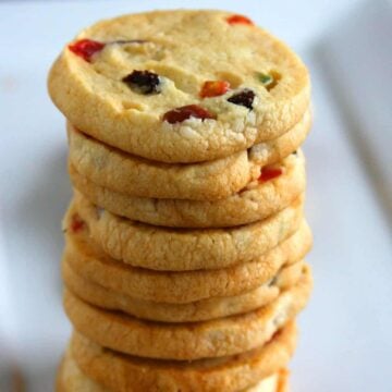 Eggless Tutti Fruiti Cookies