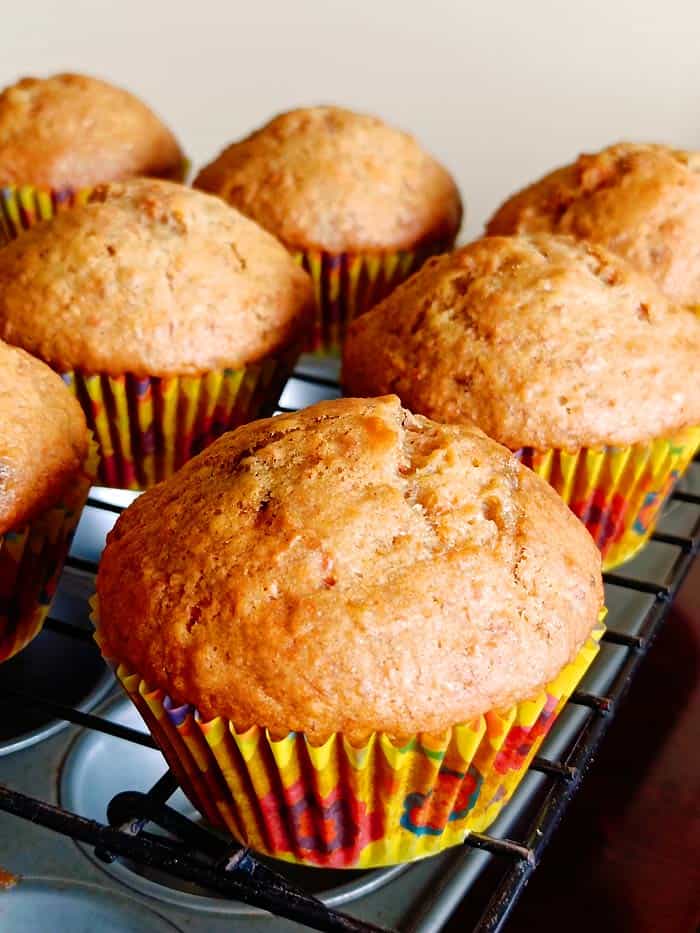 Freshly Baked Banana Carrot Muffins