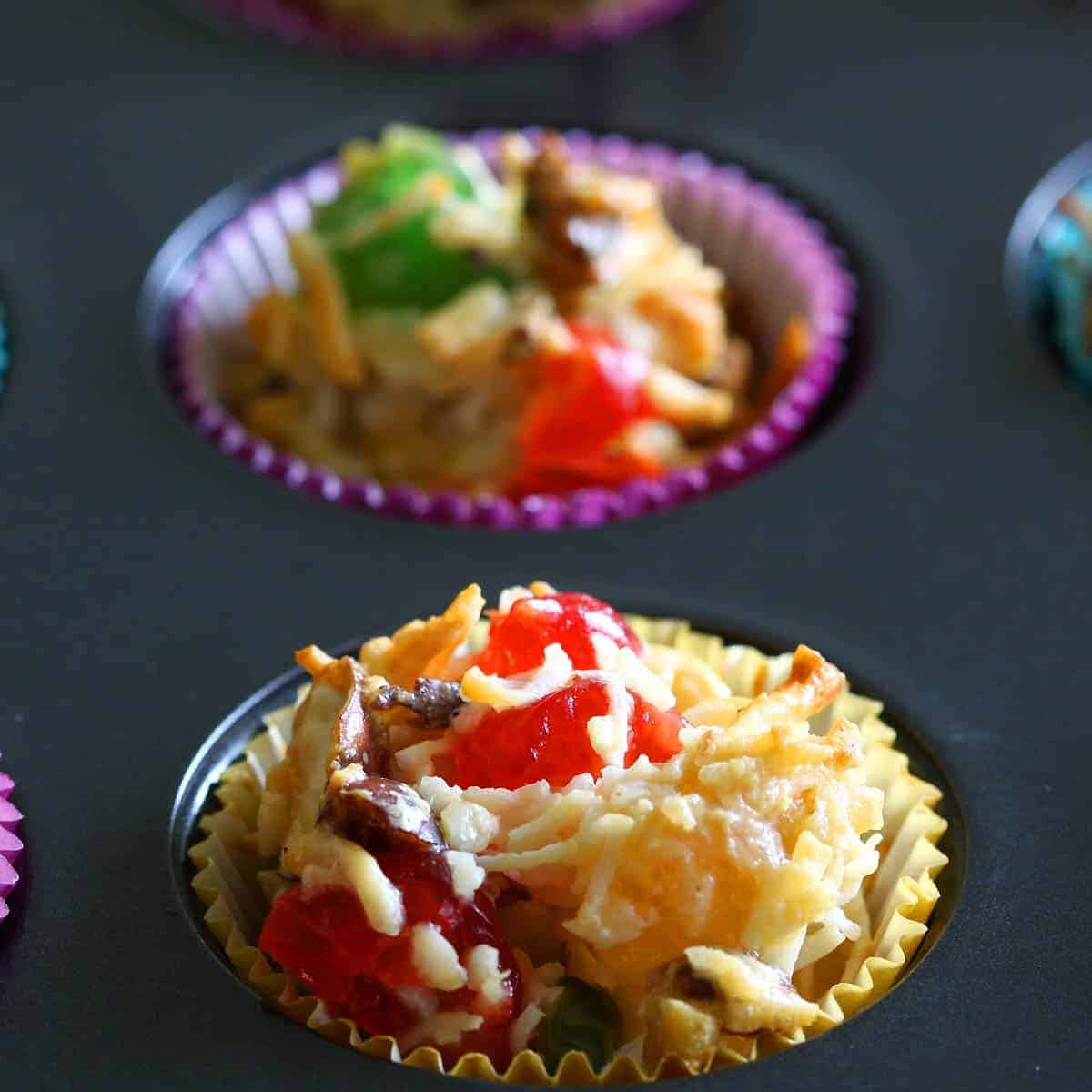 Fruitcake Coconut Cookies