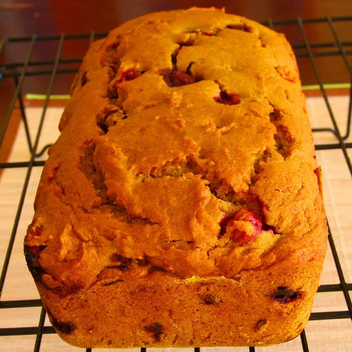 Full Loaf of Vegan Cranberry Bread