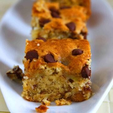 Monkey Banana Blondies