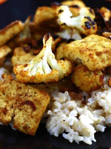 Roasted Cauliflower and Tofu Curry