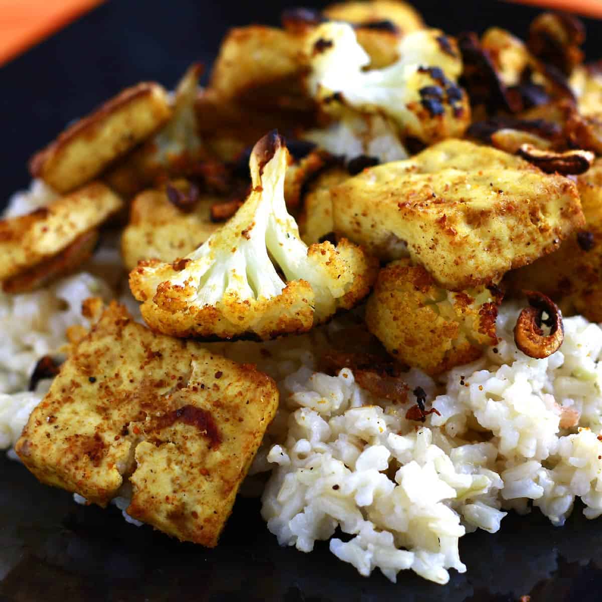 Roasted Cauliflower and Tofu Curry