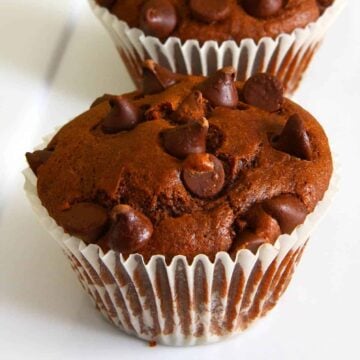 Sour Cream Double Chocolate Muffins