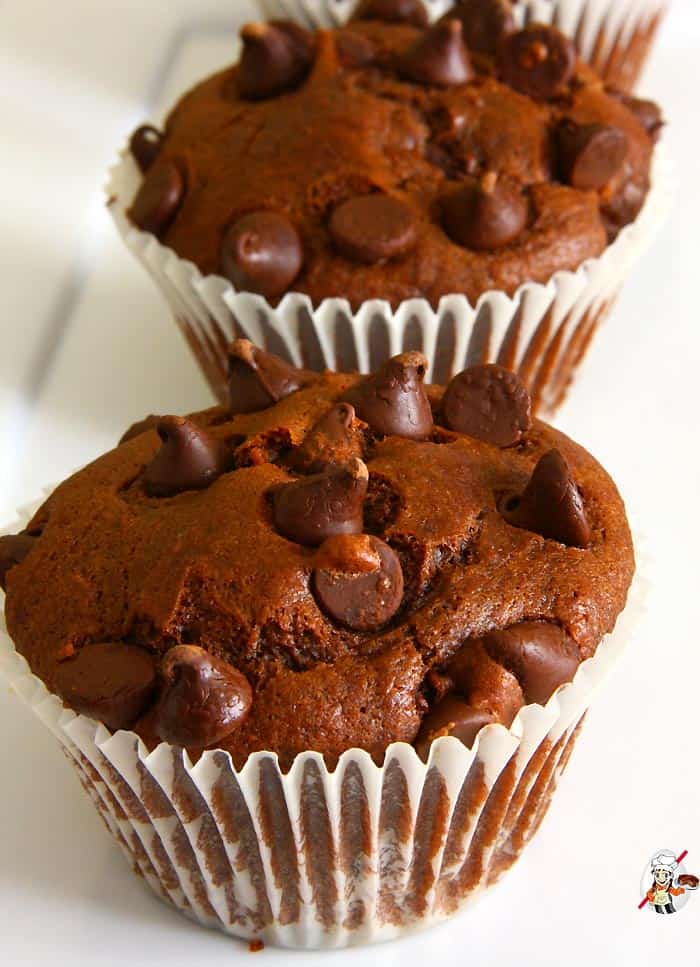 Sour Cream Double Chocolate Muffins