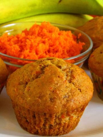 Vegan Banana Carrot Muffins