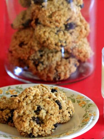 Vegan Oatmeal Raisin Cookies