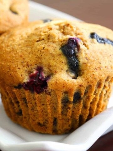 Vegan Whole Wheat Blueberry Muffins