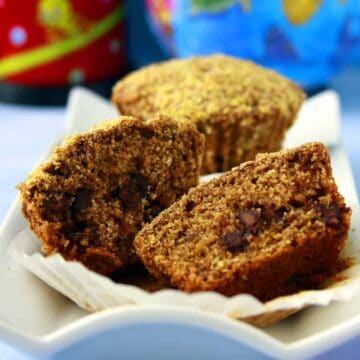 Whole Wheat Chocolate Chip Muffins