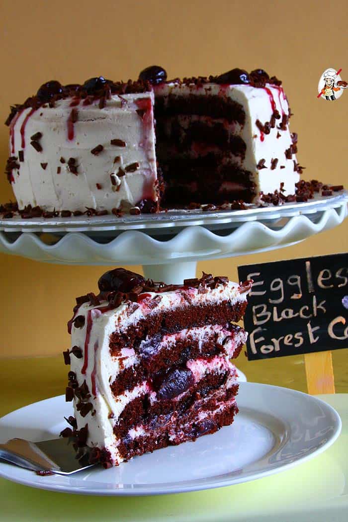 Airy Eggless Black Forest Cake