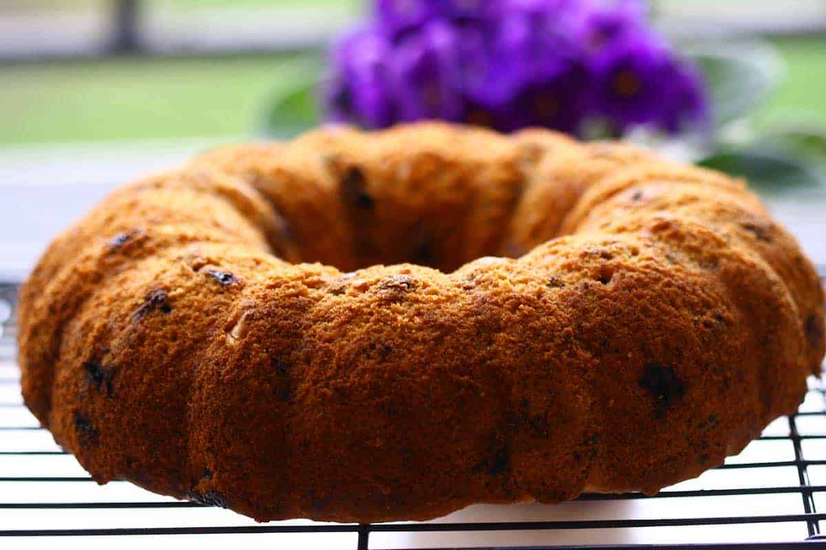 Blueberry Pound Cake Fresh From the Oven