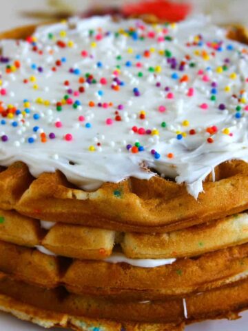 cake mix waffles