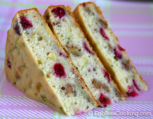 Cranberry Zucchini Snack Cake