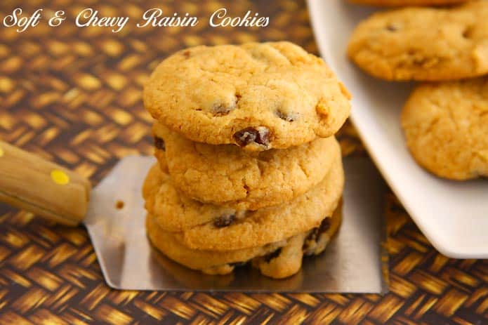 Soft and Chewy Raisin Cookies