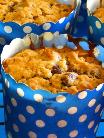 Chocolate Chip Oatmeal Muffins