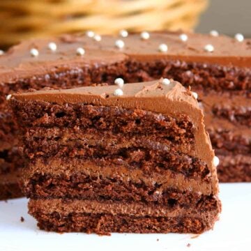 Eggless Chocolate Layer Cake