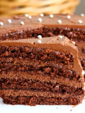 Eggless Chocolate Layer Cake