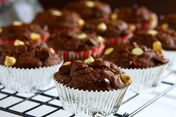 Chocolate Zucchini Muffins