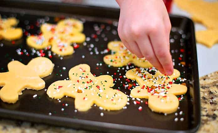 christmas baking cookies