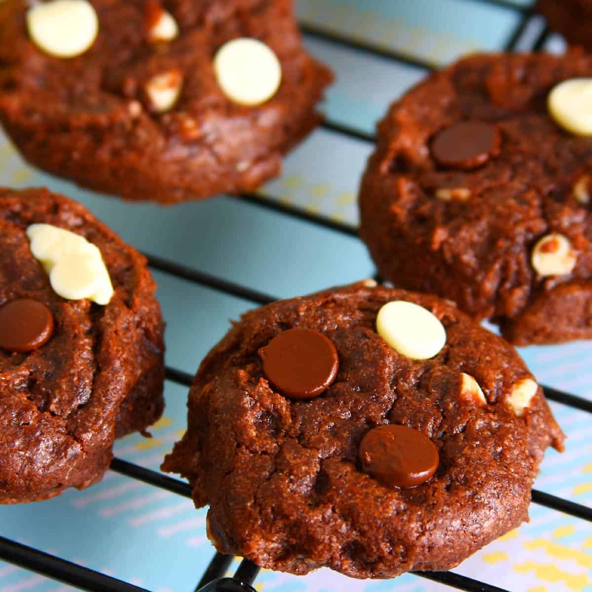 Egg-free Double Chocolate Chip Cookies