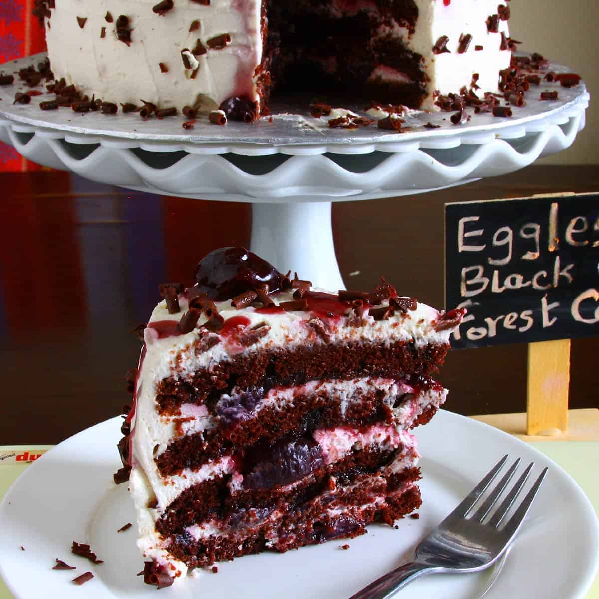 Eggless Black Forest Cake