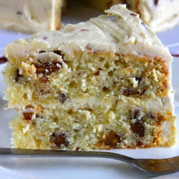 Eggless Butter Pecan Cake