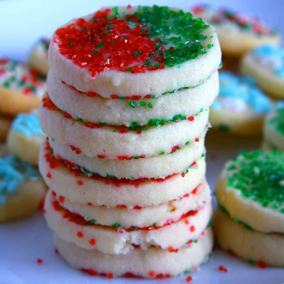 Eggless Christmas Sugar Cookies