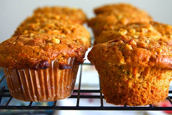 Eggless Pineapple Carrot Muffins