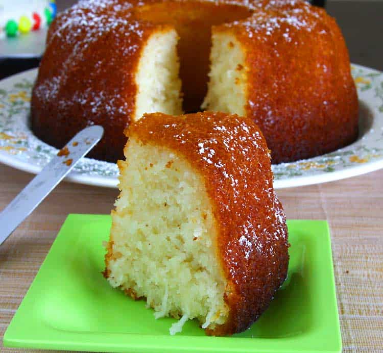 Eggless Semolina Coconut Cake