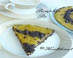 Eggless Chocolate Pumpkin Pie