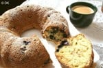 Eggless Blueberry Coffee Cake