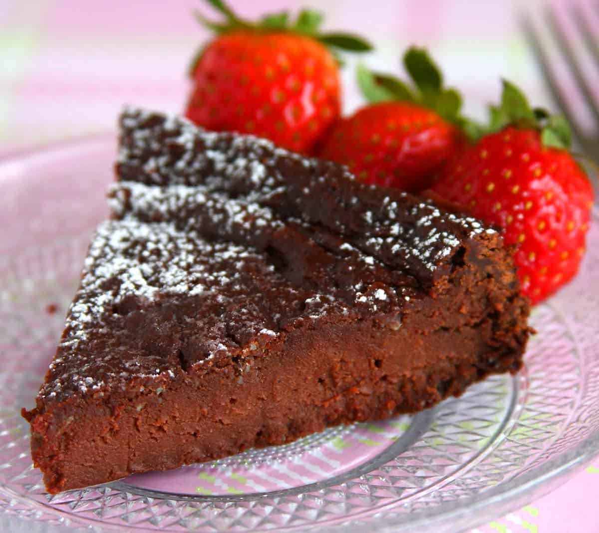 Gluten-Free, Flourless, Vegan Chocolate Cake