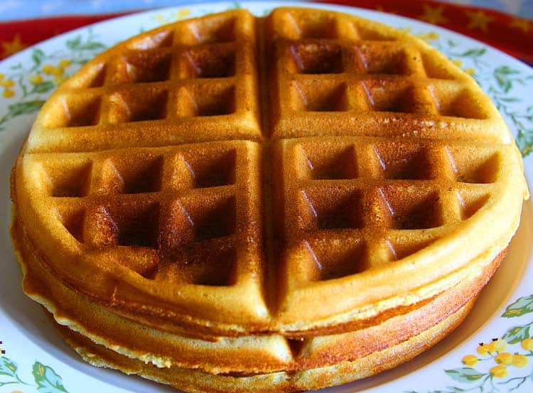 hot buttermilk waffles