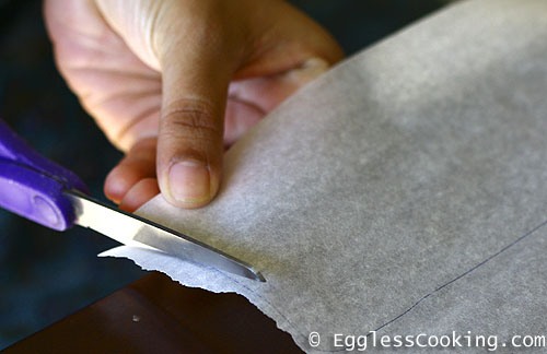 Cut Parchment Paper Around Drawn Border