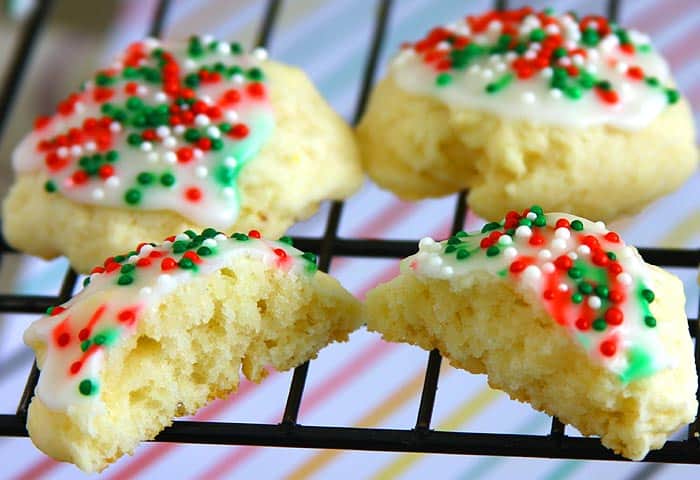 Italian Ricotta Cookies (Cross-Section)