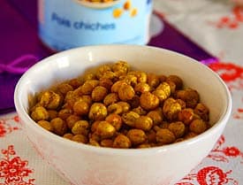 oil free roasted chickpeas