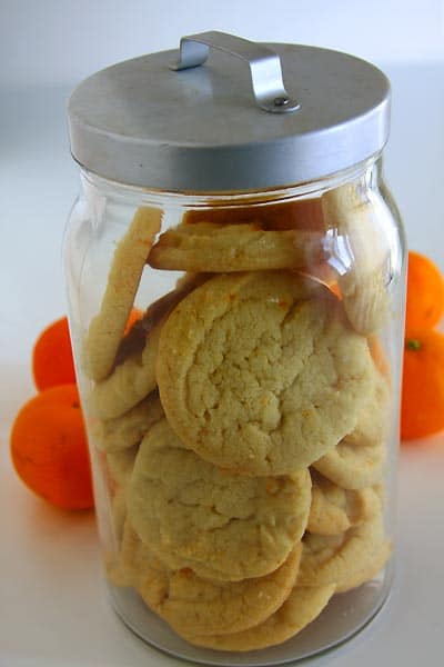 Orange Cookies In a Jar