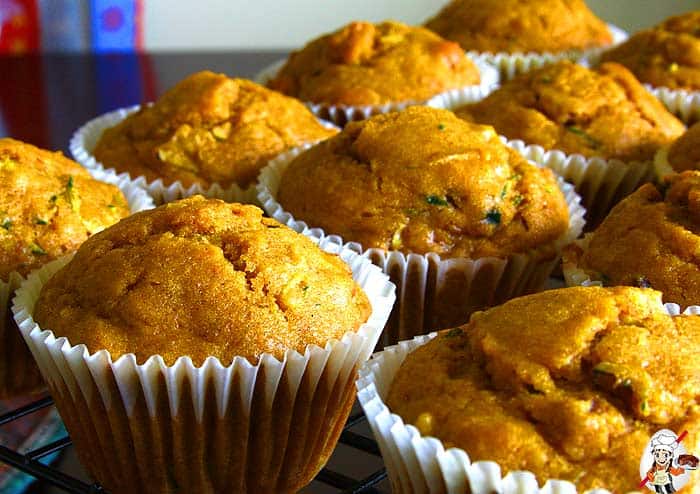 Pumpkin Zucchini Muffins